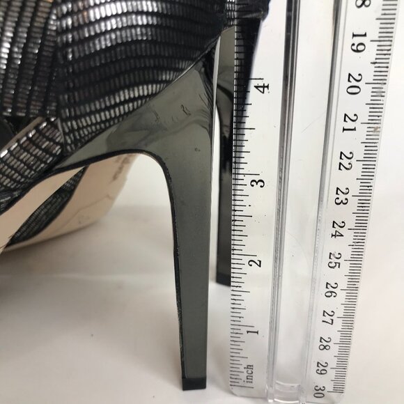 Sam Edelman Metallic Strappy Stiletto Sandals - Picture 8 of 9